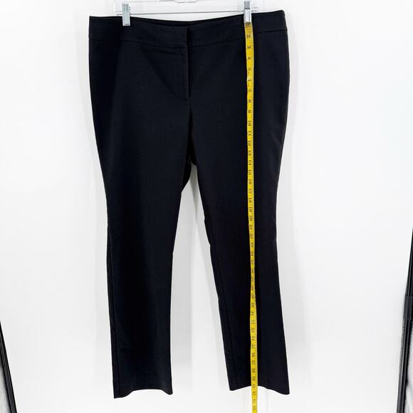 ANN TAYLOR FACTORY MODERN Black Straight Leg Dress Pants  Sz 14 - Picture 10 of 13